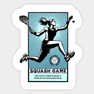 Squash player Sticker